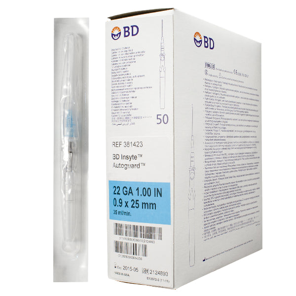 BD IV CATHETER 22G X 1"