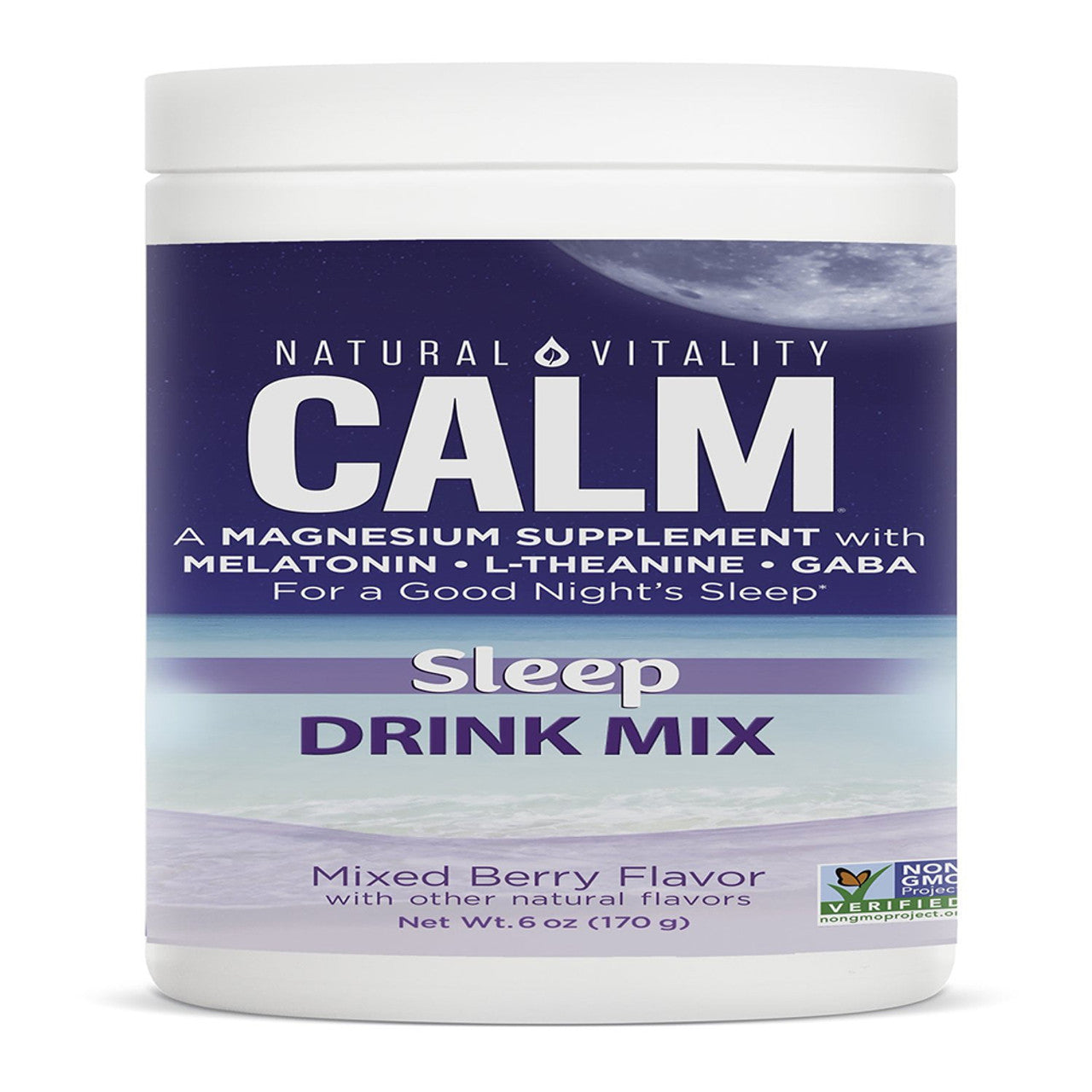 Natural Vitamins ality Calm Sleep Aid Drink Mix With Magnesium And Melatonin, Mixed Berry Flavored, 6 Oz
