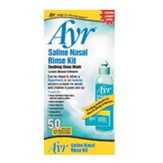 Ayr Saline Sinus Rinse Mix Packets And Applicator With Bottle - 50 Ea