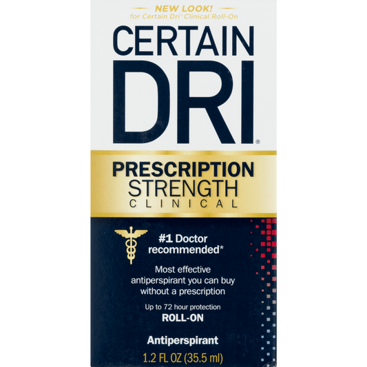 Certain Dri Clinical Strength Antiperspirant Roll-On, 1.2 Oz