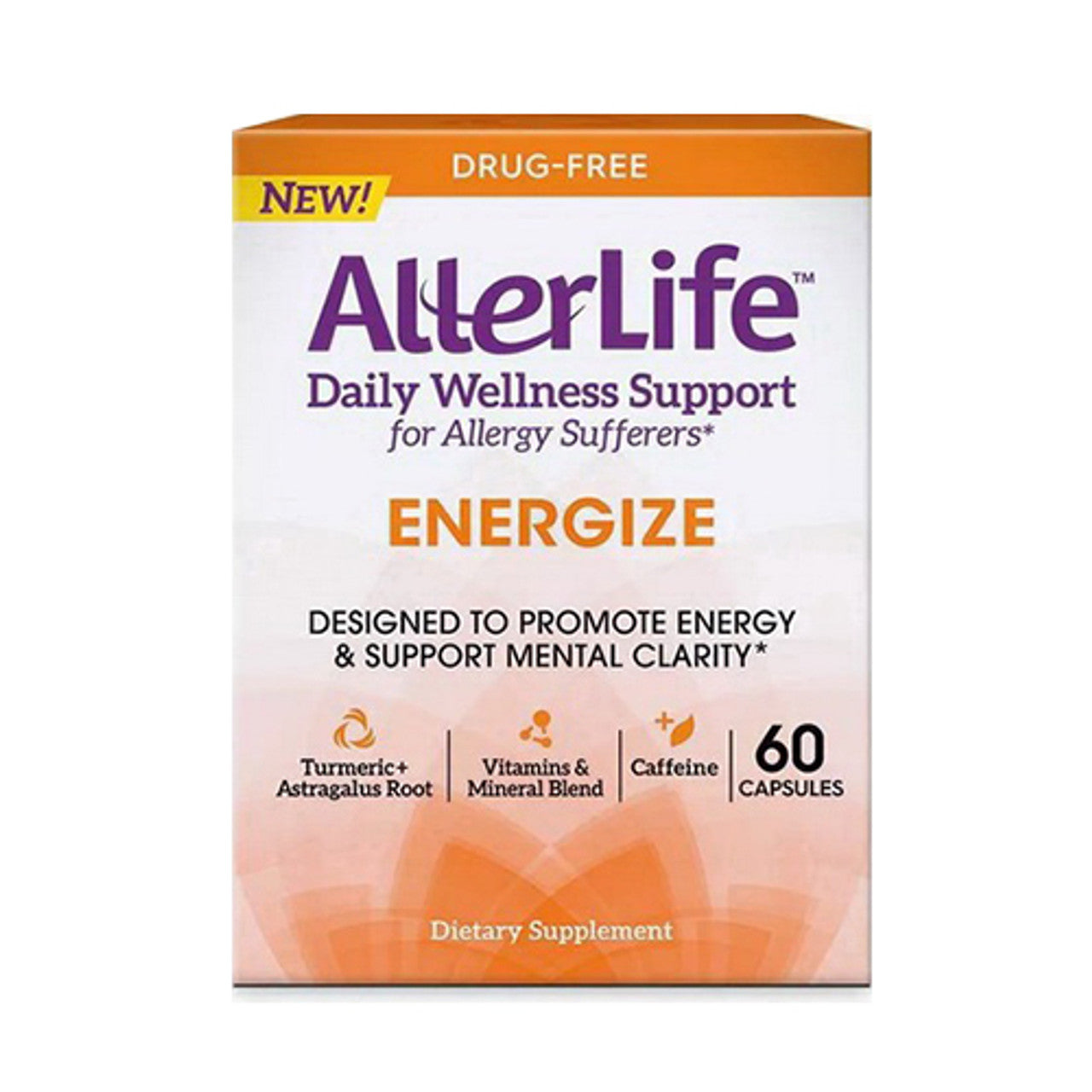 Allerlife Daily Wellness Support Energize Capsule for Allergy Suffers, 60 Ea