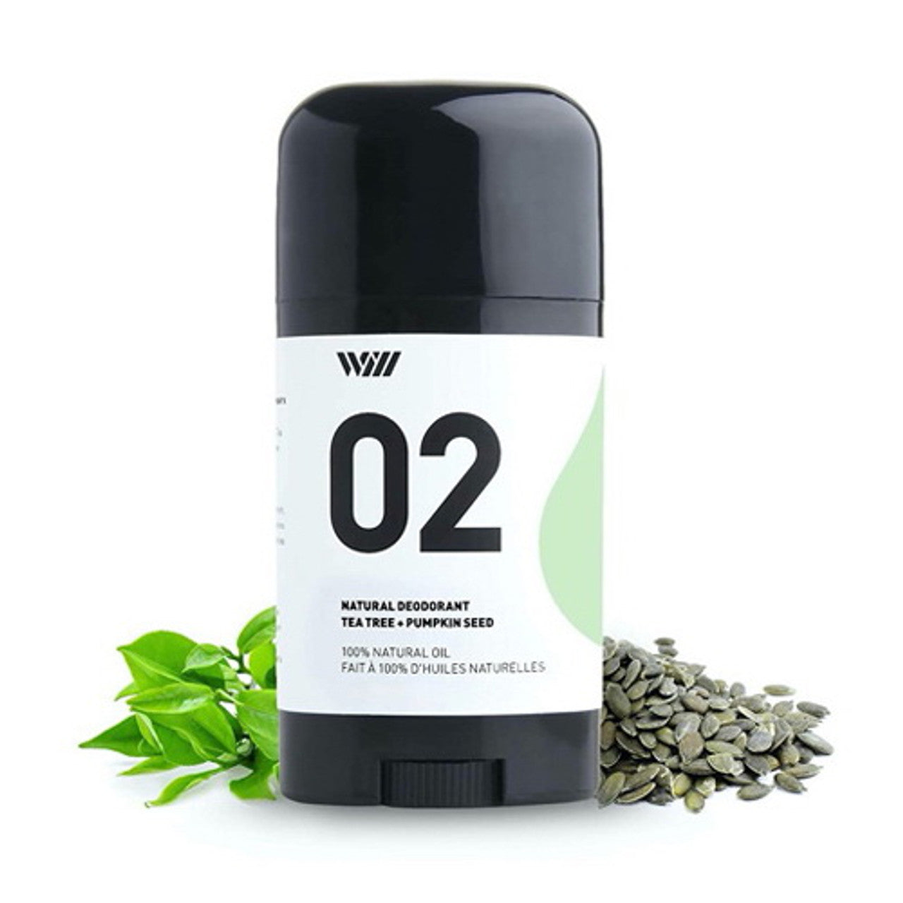 Way Of Will 02 Natural Deodorant Tea Tree and Pumpkin Seed, 2.65 Oz