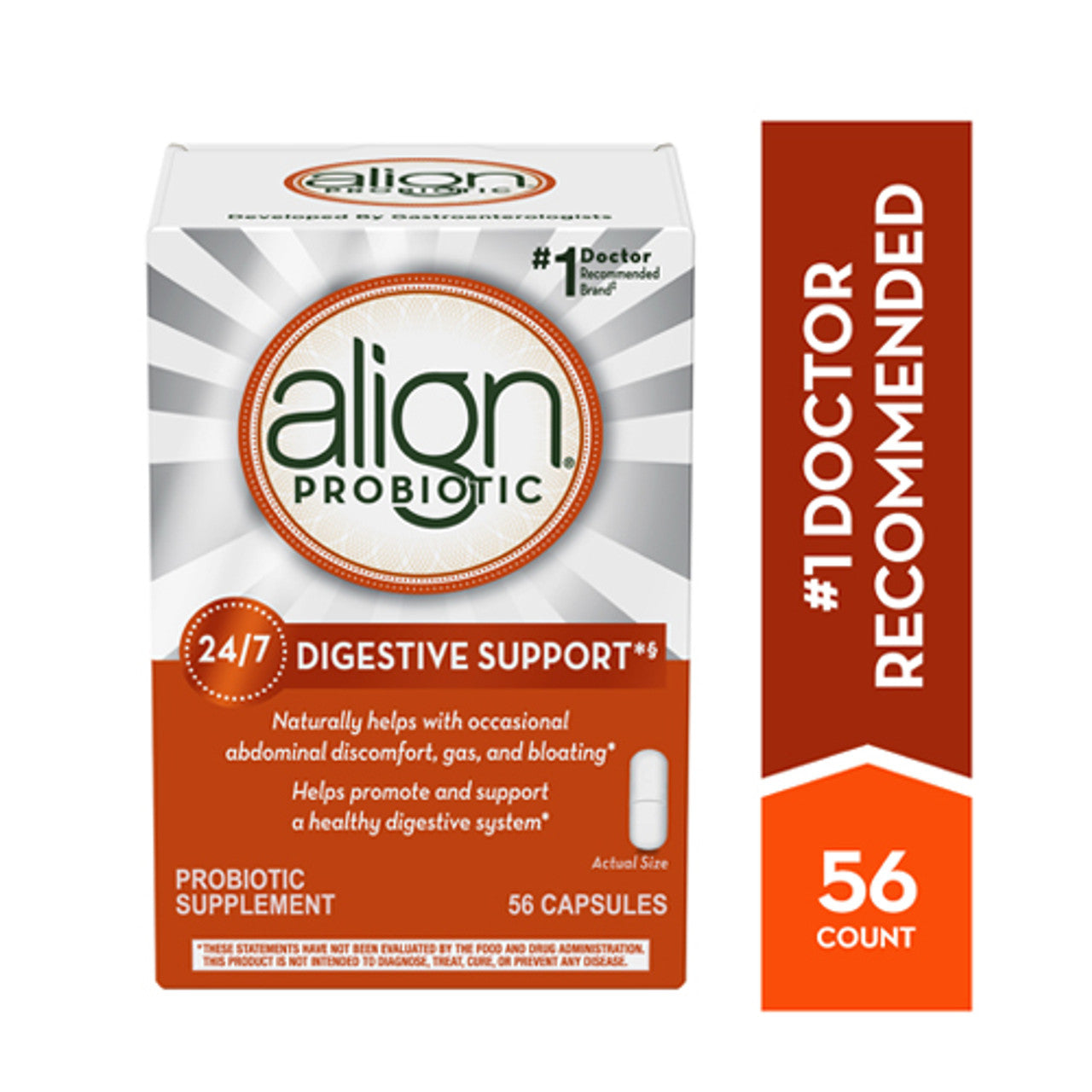 Align Digestive Care Probiotic Supplement Capsules, 56 Ea