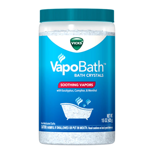 Vicks Vapobath Bath Crystals, Soothing Vapors, 15 Oz