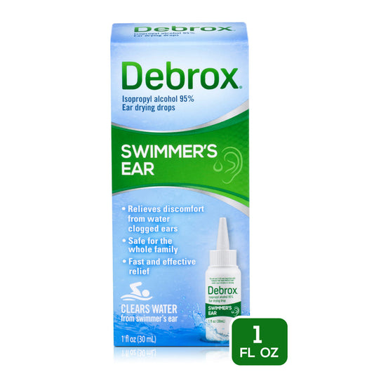 Debrox Swimmers Ear Relief Ear Drying Drops, Water Clogged Relief, 1 Oz