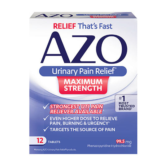 Azo Urinary Pain Relief Maximum Strength Tablets, 12 Ea