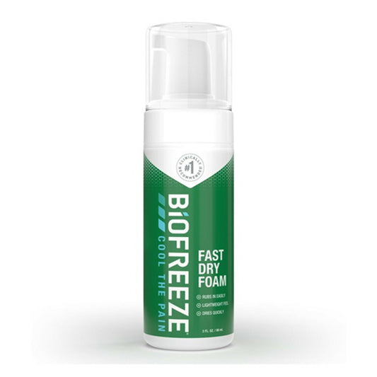 Biofreeze Pain Relief Fast Dry Foam, 3 Oz