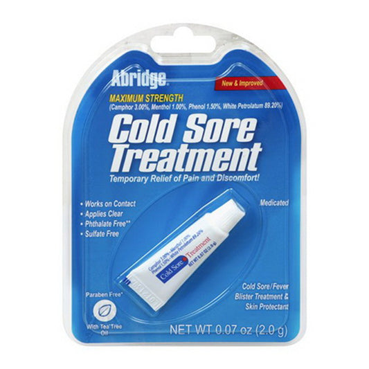 Abridge Cold Sore Treatment, Maximum strength, 0.07 Oz