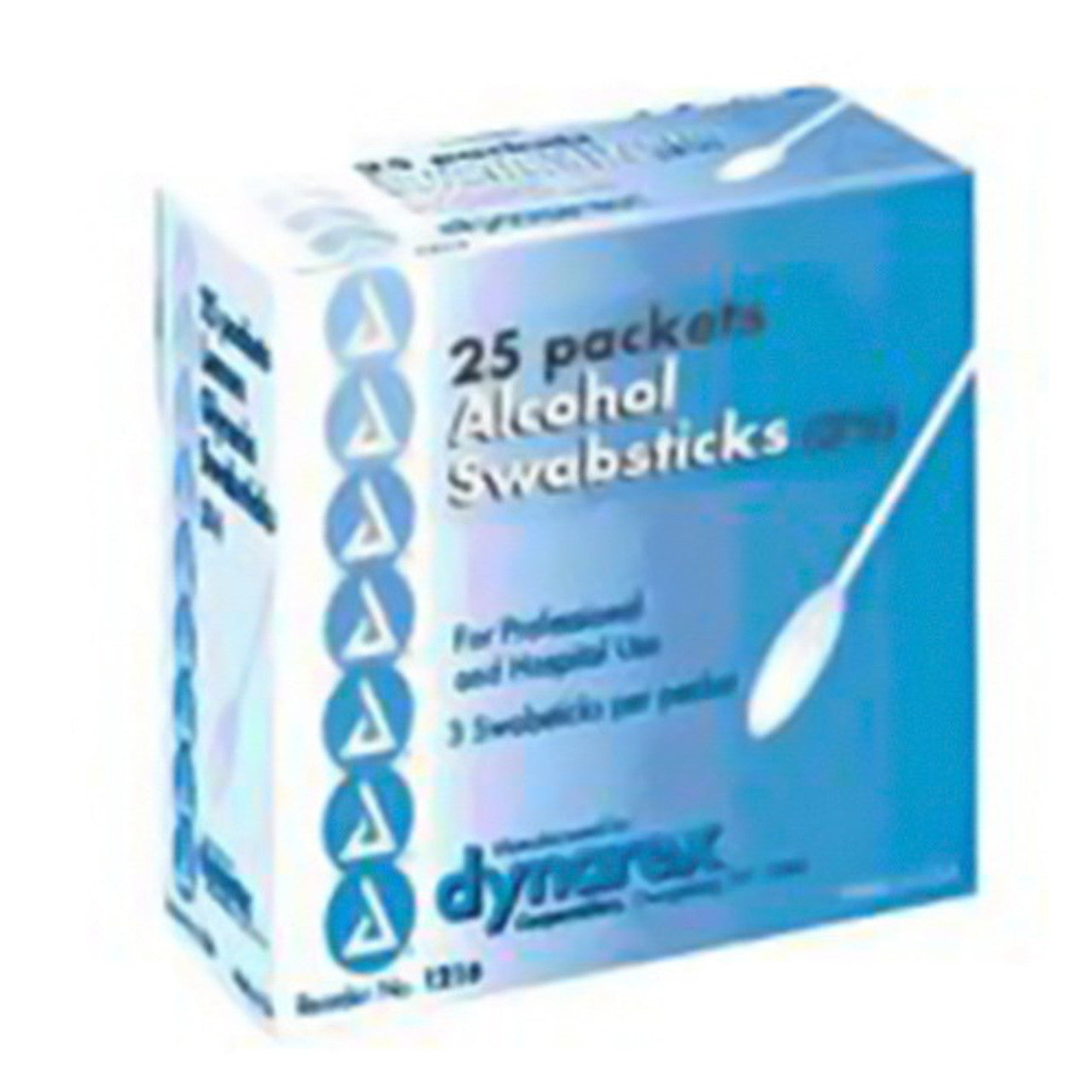 Alcohol Swabsticks Dynarex - 3 Swabsticks / Packet, 25 Packets