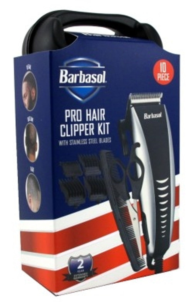 BL Barbasol Pro Hair Clipper Kit 10 Piece