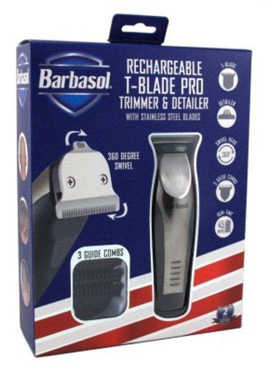 BL Barbasol Trimmer T-Blade Pro Trimmer/Detailer Rechargeable