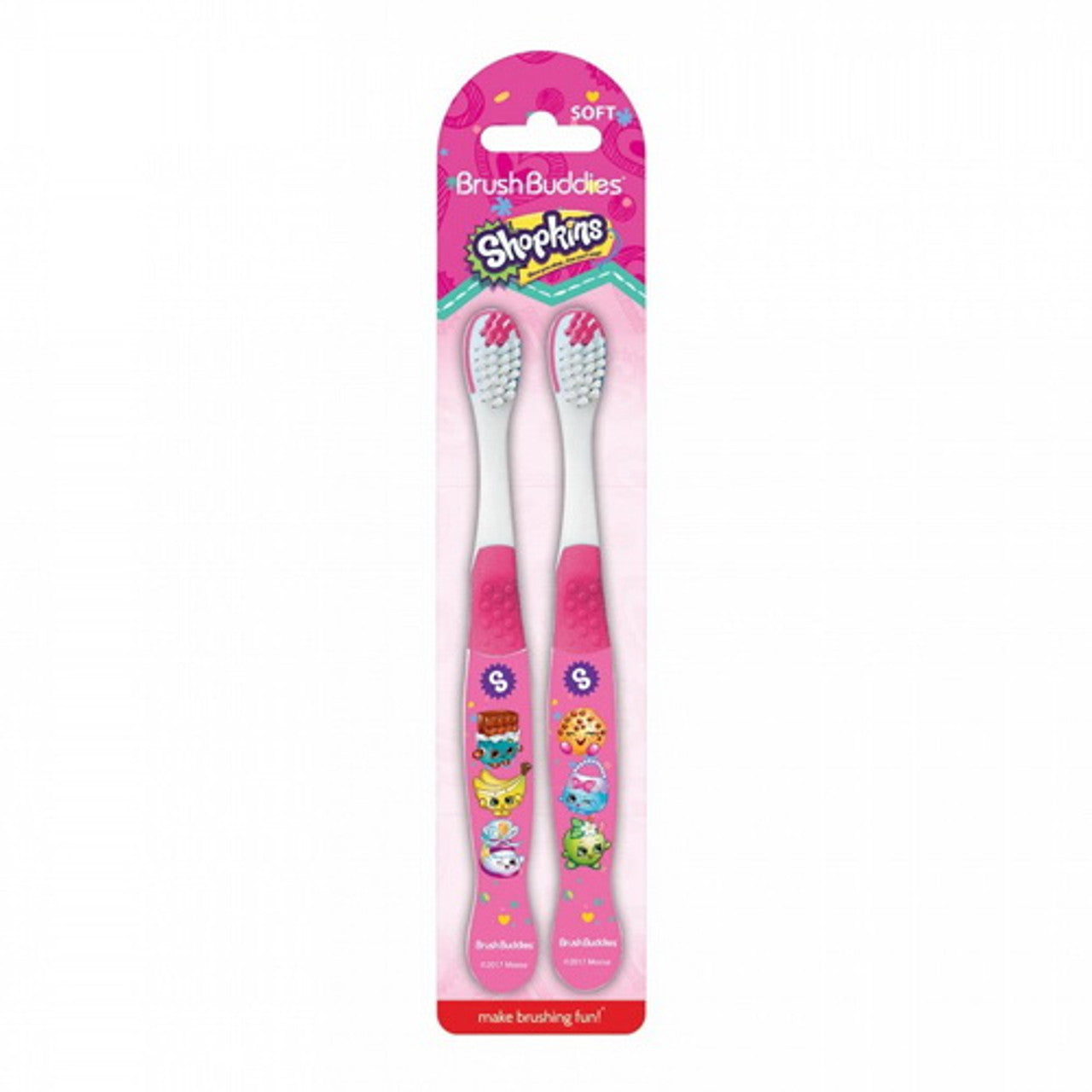 Brush Buddies Shopkins Manual Toothbrushes, Soft, 2 Ea