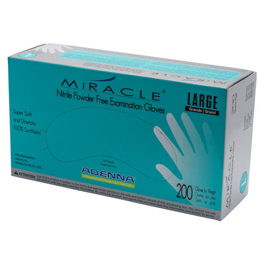 ADENNA GLOVE EXAM NITRILE P/F LARGE