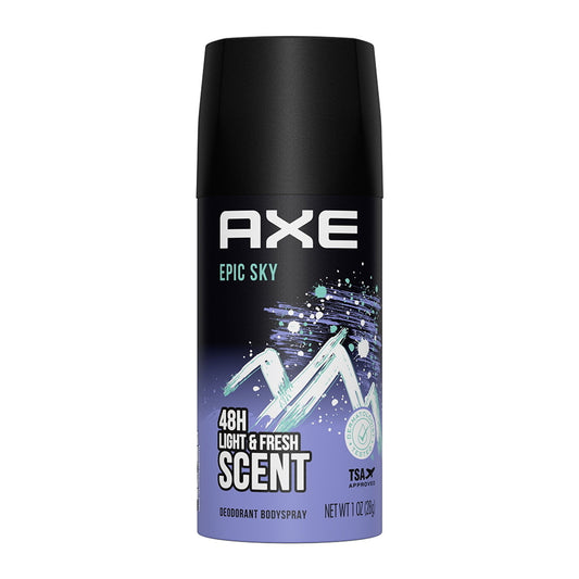 Axe Dual Action Body Spray Deodorant for Men, Epic Sky Fresh Scent, 4.0 Oz