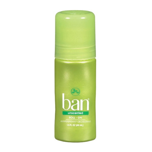 Ban Anti-Perspirant Deodorant Original Roll-On Unscented, 1.50 oz