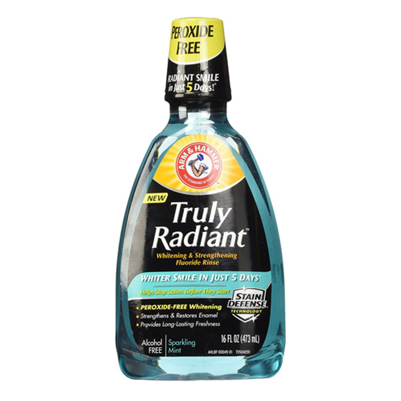 Arm & Hammer Truly Radiant Whitening and Strengthening Fluoride Rinse Mouthwash, 16 Oz