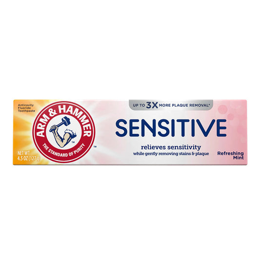 Arm & Hammer Sensitive Teeth AnticaVitamins y Fluoride Toothpaste, Refreshing Mint, 4.5 Oz