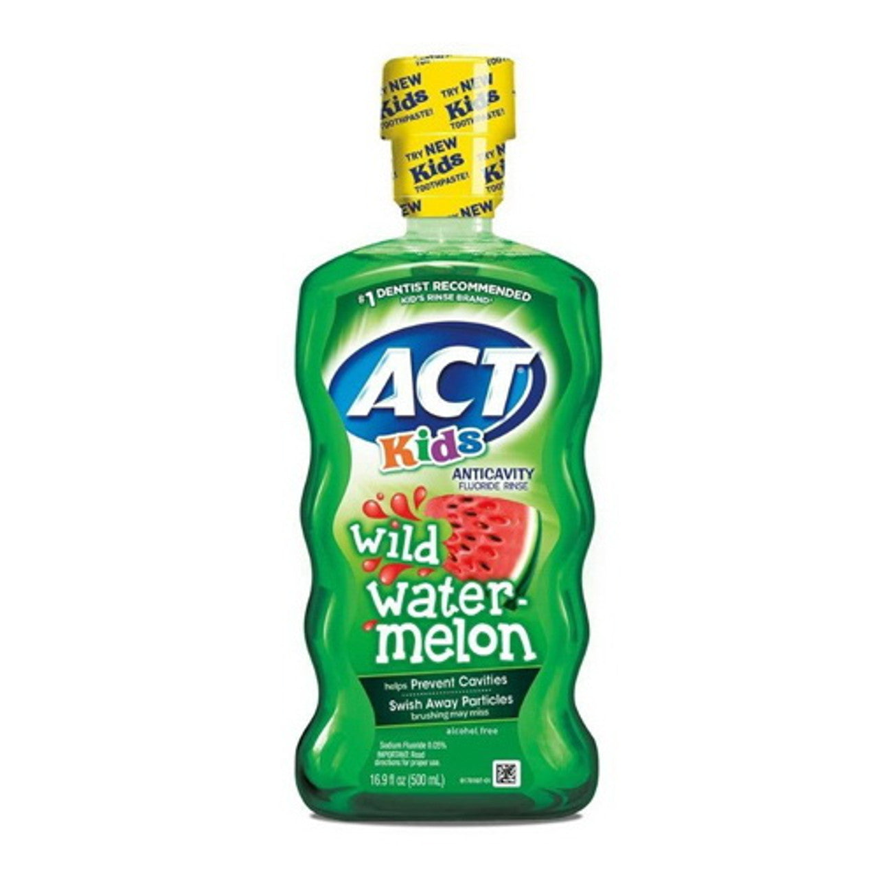 Act Kids Anti-caVitamins y Fluoride Rinse, Wild Watermelon, 16.9 oz