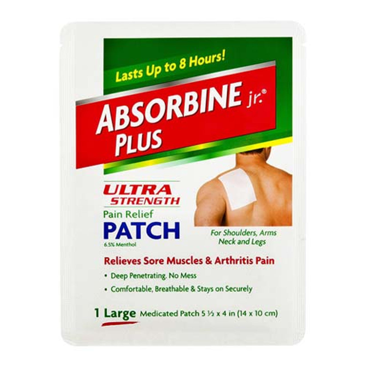 Absorbine Jr. Ultra Strength Pain Relief Medicated Patch, Large, 1 Ea