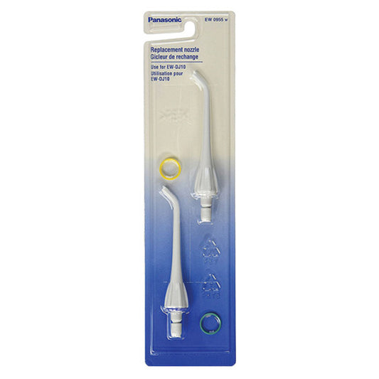 Panasonic EW0955W Replacement Nozzle For Oral Irrigator, White, 2 Ea/Pack