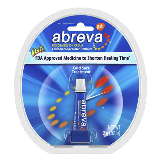 Abreva Cold Sore And Fever Blister Treatment Cream Tube, 2 Gm