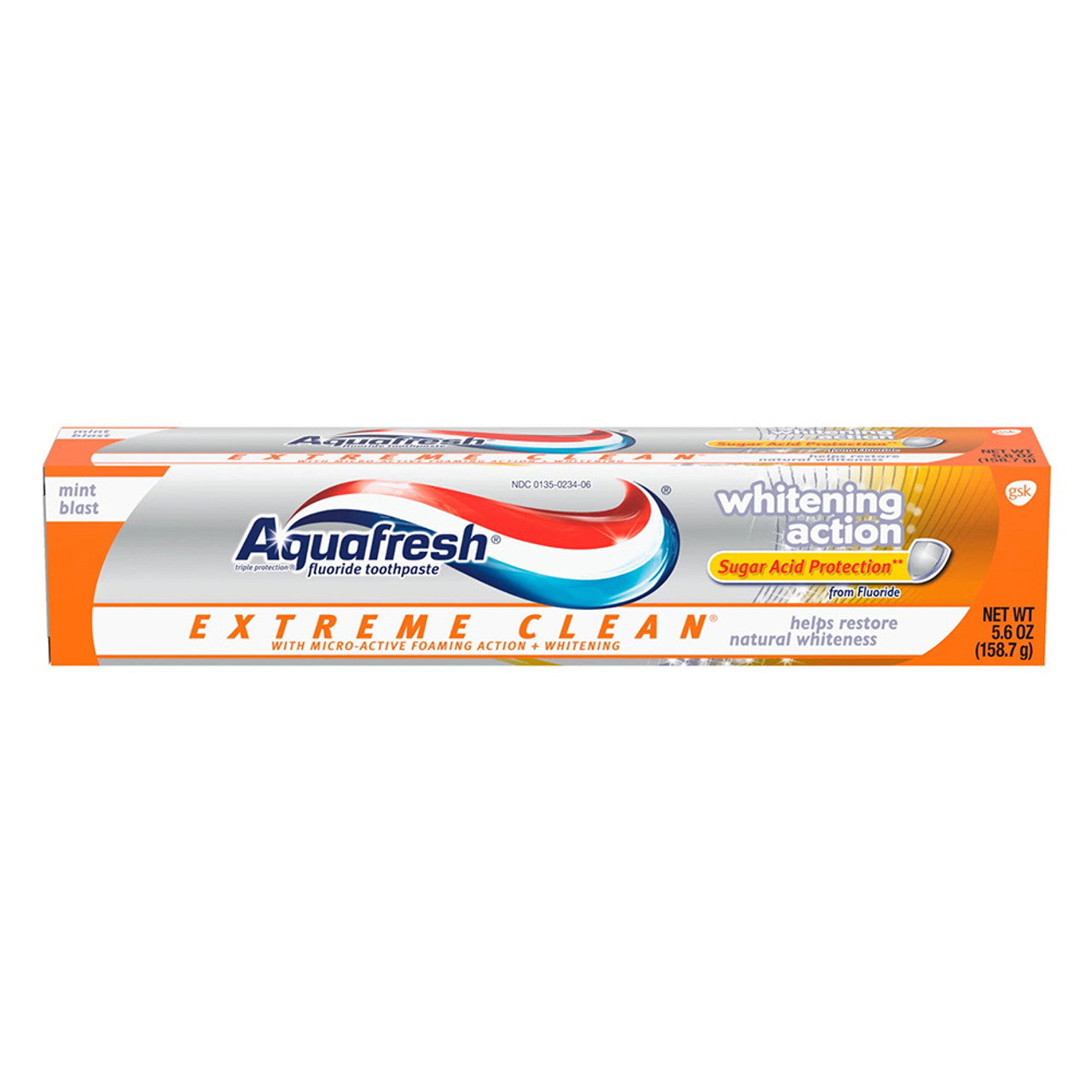 Aquafresh Extreme Clean Whitening Action Toothpaste, Mint Blast, 5.6 Oz