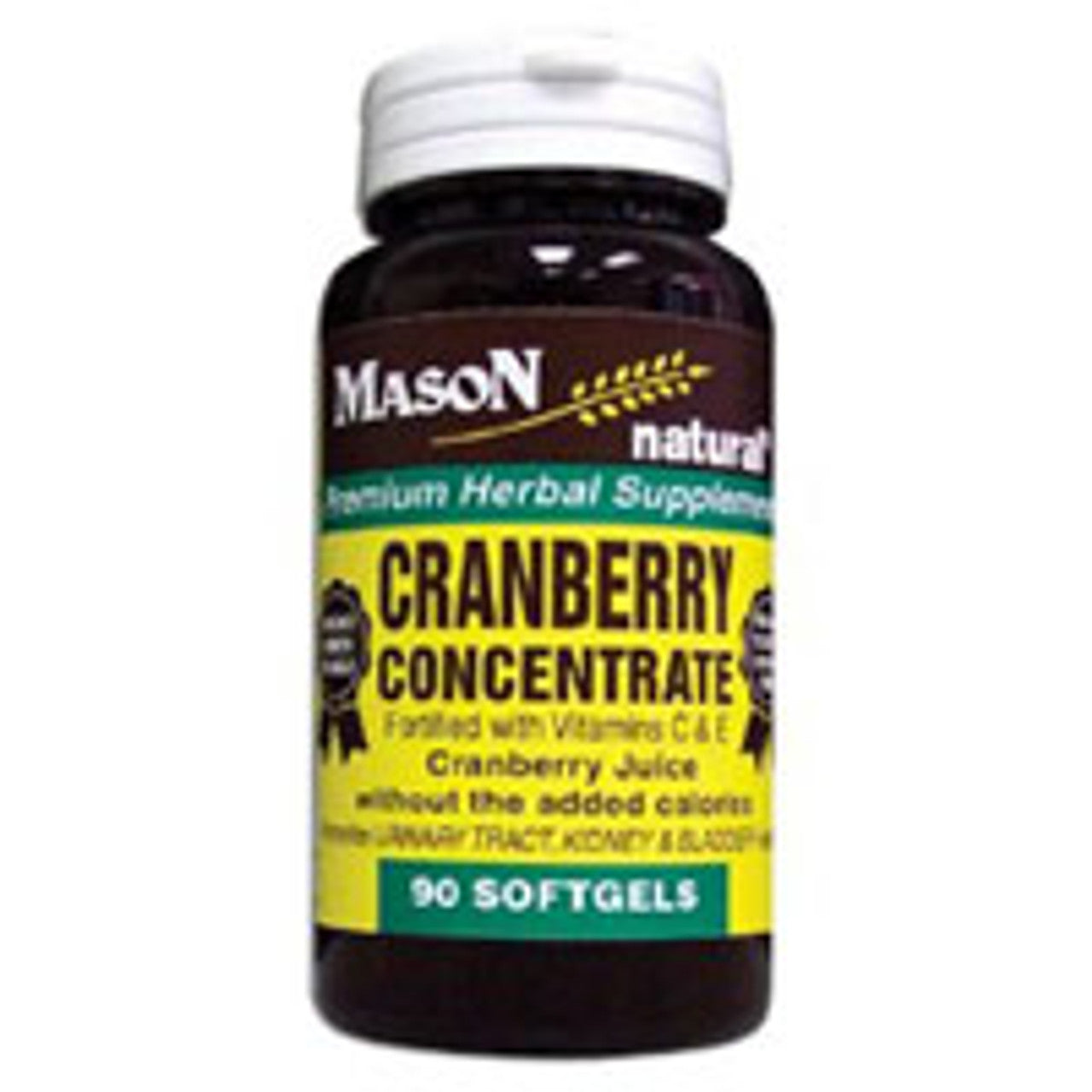 Mason Natural Cranberry Concentrate Softgels, Fortified With Vitamins amins C And E - 90 Ea