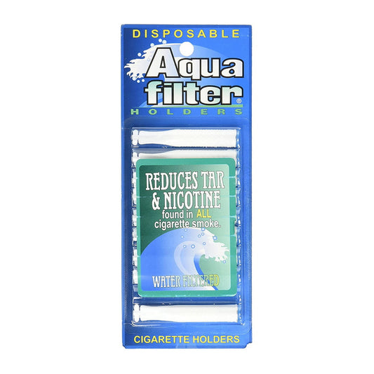 Aqua Filter Reduces Nicotine and Tar Filtered Disposable Cigarette Holders, 10 Ea