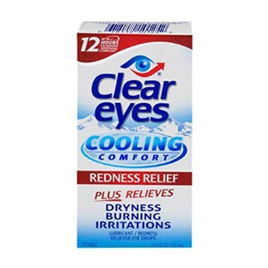 Clear Eyes Cooling Comfort Redness Relief Eye Drops - 0.5 Oz