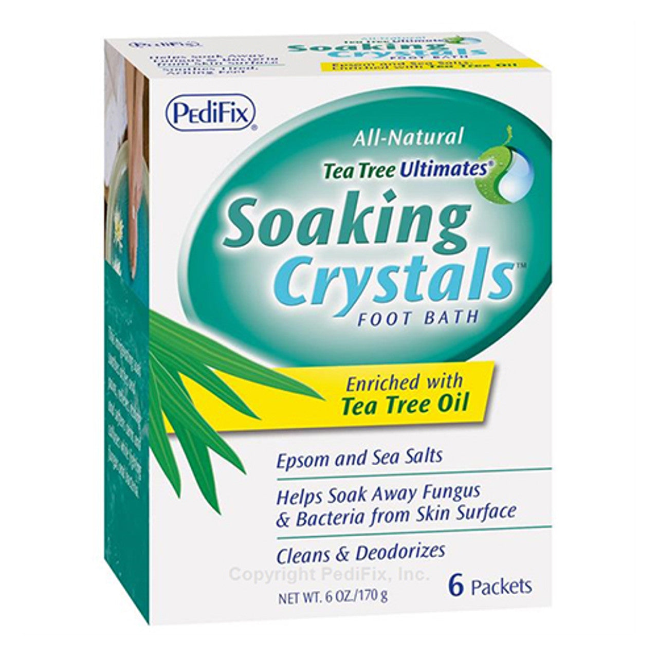 Pedifix All Natural Tea Tree Ultimates Soaking Crystals Foot Bath, 6 oz