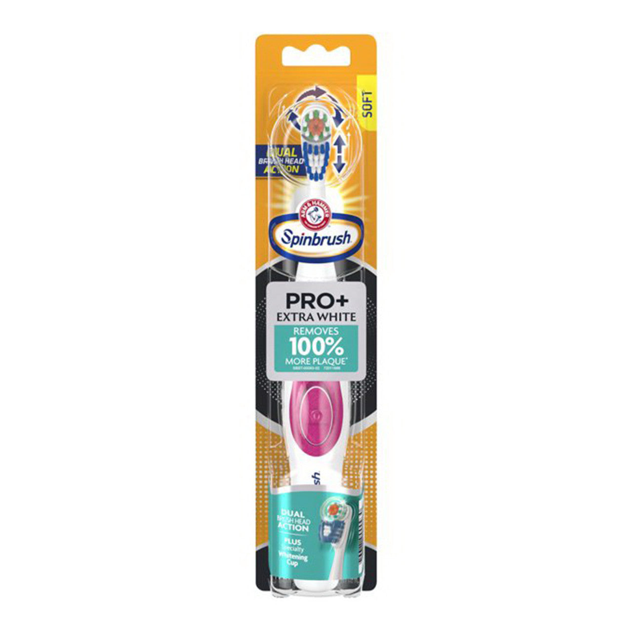 Arm & Hammer Spinbrush Truly Radiant Extra White Powered Toothbrush Soft, 1 Ea