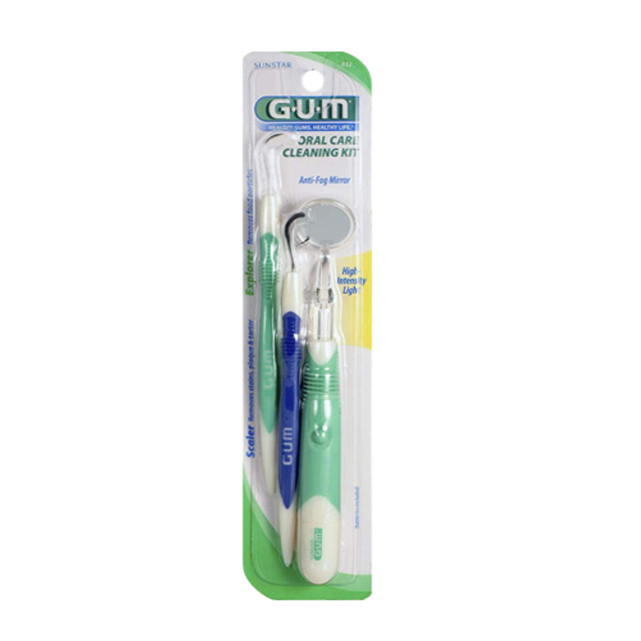 Gum Oral Care Cleaning Kit With Anti Fog Mirror - 1 Ea, 6 Pack