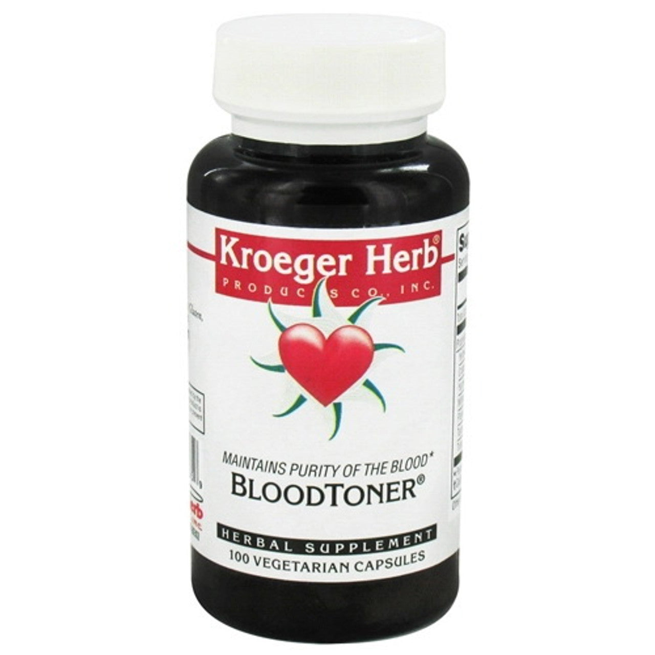 Kroeger Herbs Herbal Combination Blood Toner Vegetarian Capsules - 100 Ea