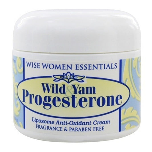 Wise Essentials Wild Yam Progesterone Cream, 2 Oz