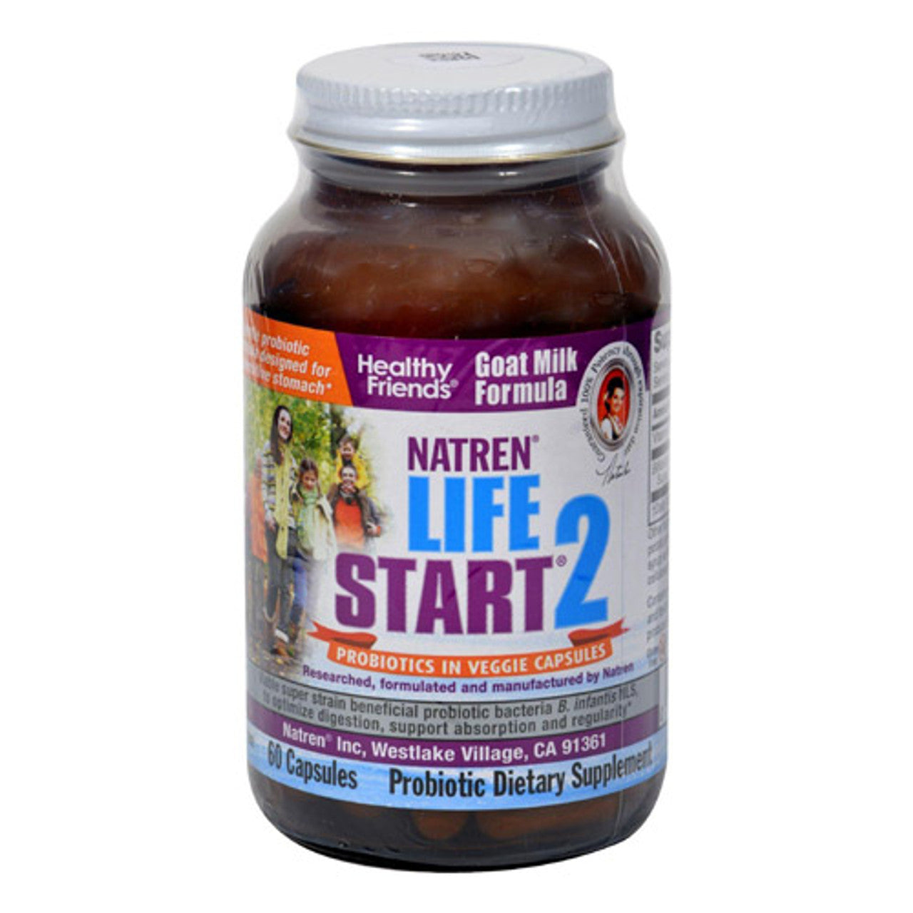 Natren Life Start 2 Probiotics For Adults Vegetarian Capsules, 60 Ea