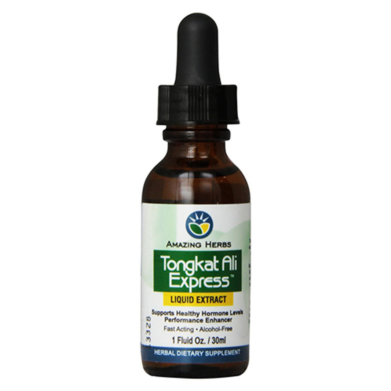 Amazing Herbs Tongkat Ali Express Liquid Extract, Healthy Hormone Support, 1 oz