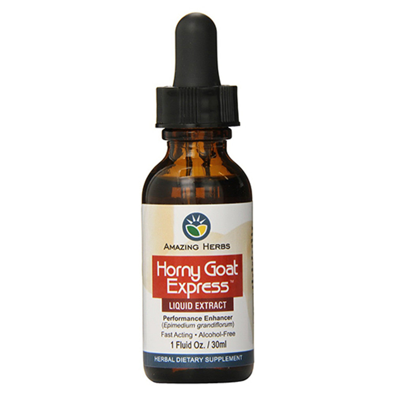 Amazing Herbs Horny Goat Express Liquid Extract, Performance Enhancer, 1 oz