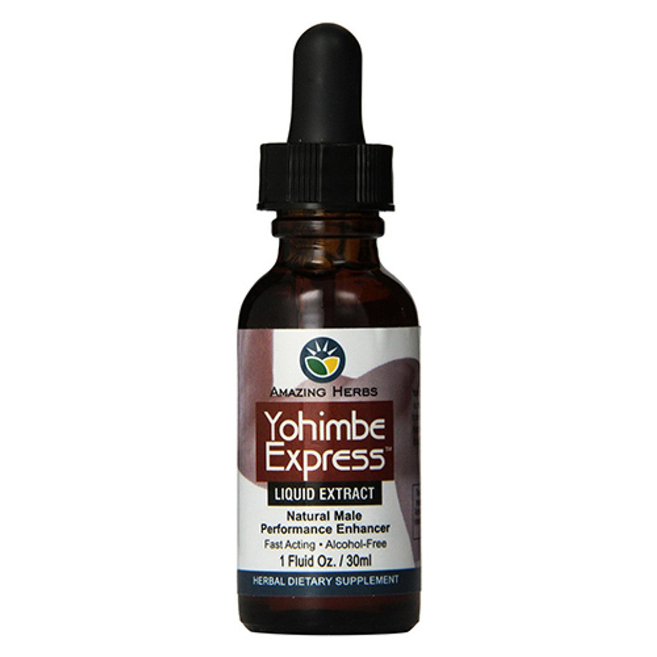 Amazing Herbs Yohimbe Express Liquid Extract, Male Performance Enhancer, 1 oz