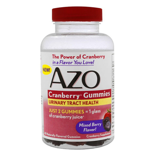 Azo Cranberry Gummies Mixed Berry Flavor, 40 Ea