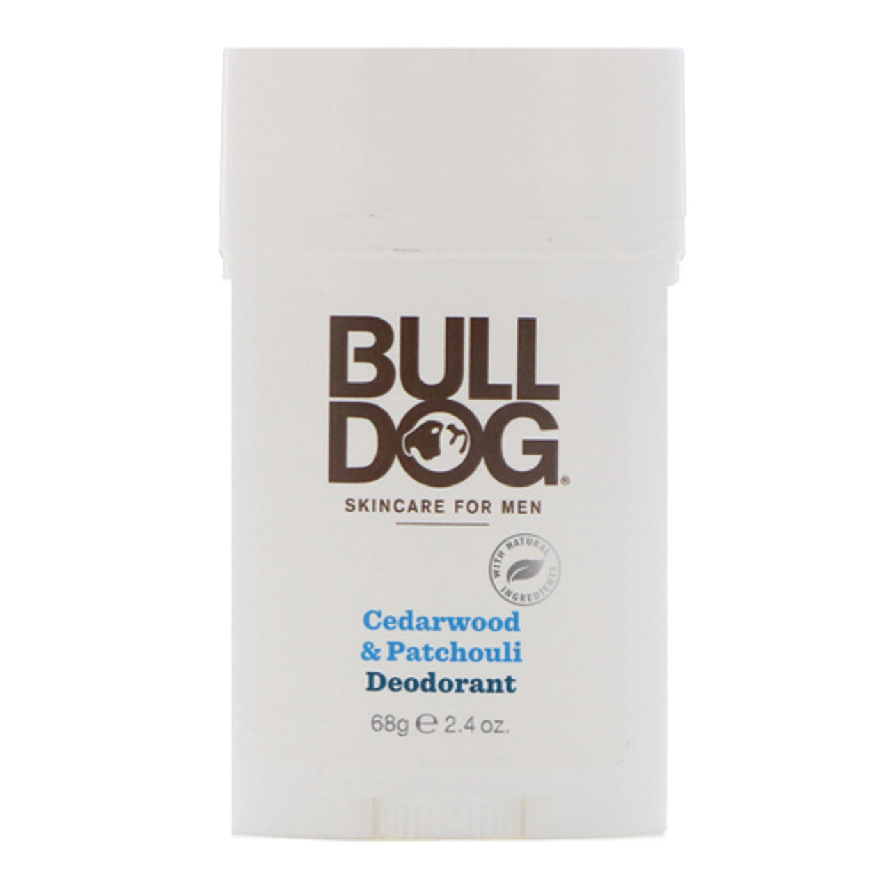 Bulldog Natural Skincare Deodorant For Men Cedarwood And Patchouli, 2.4 Oz