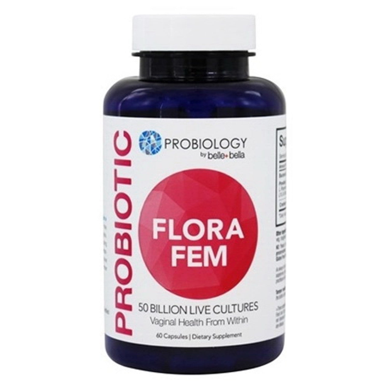 Belle And Bella Probiology Probiotic Flora Fem 50 Billion CFU Capsules, 60 Ea