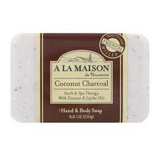 A La Maison Bar Soap, Coconut Charcoal, 8.8 Oz