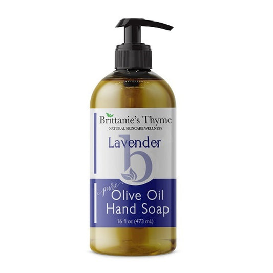 Brittanies Thyme Organic Lavender Pure Olive Oil Liquid Hand Soap, 16 Oz