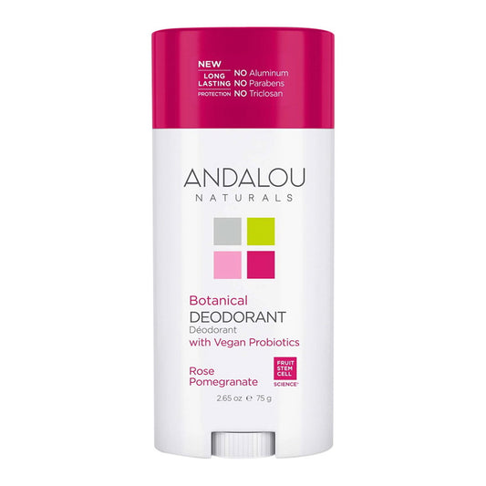 Andalou Naturals Rose Pomegranate Botanical Deodorant, 2.65 Oz