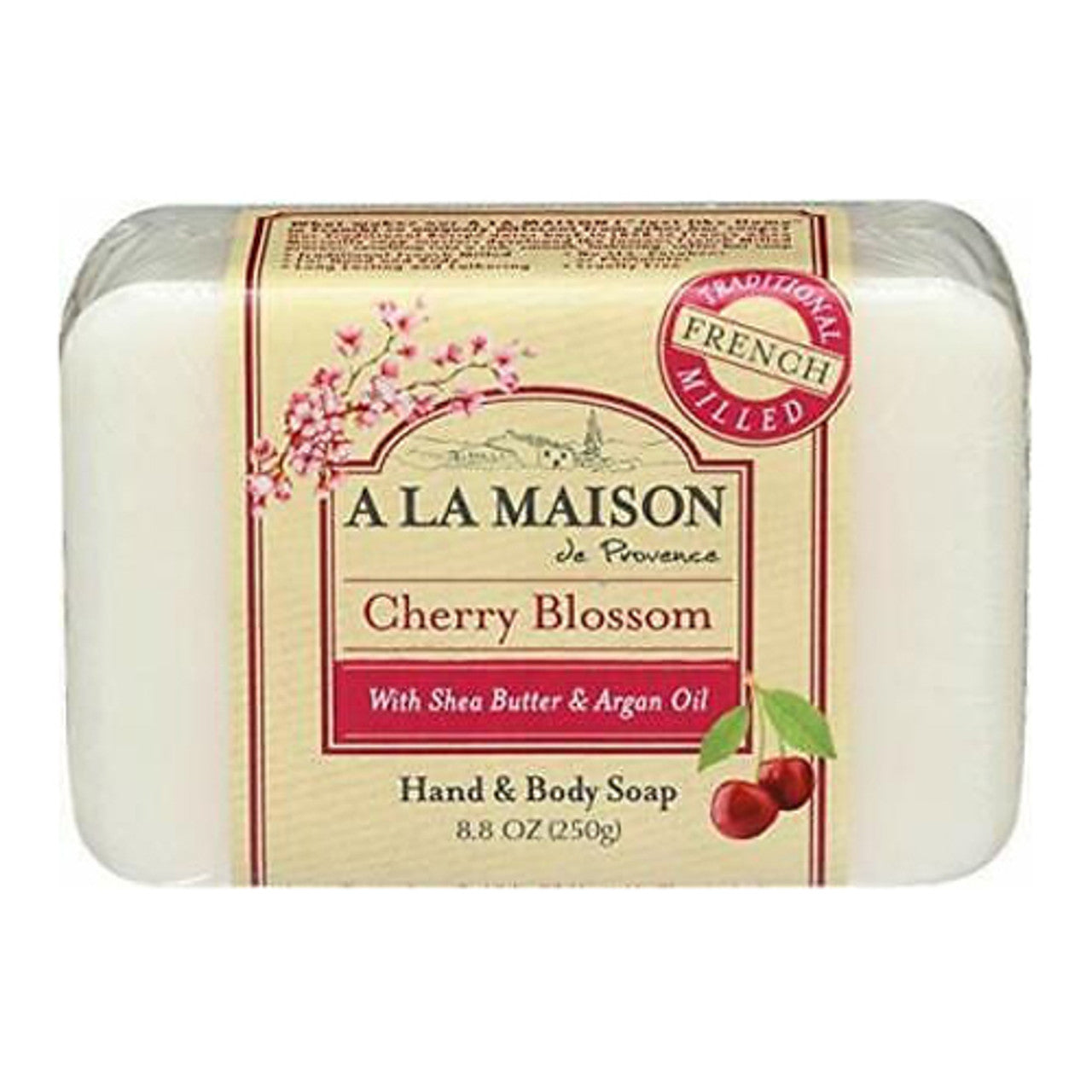 A La Maison Cherry Blossom Bar Soap, 8.8 Oz