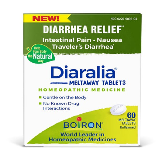 Boiron Diaralia Meltaway Homeopathic Diarrhea Relief Tablets, 60 Ea