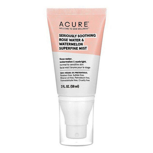 Acure Seriously Soothing Rosewater and Watermelon Superfine Mist, 2 Oz