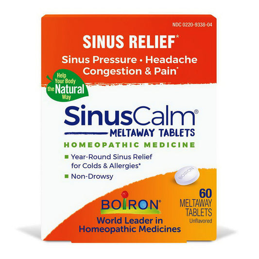 Boiron Homeopathic Medicine SinusCalm for Sinus Pain Tablet, 60 Ea