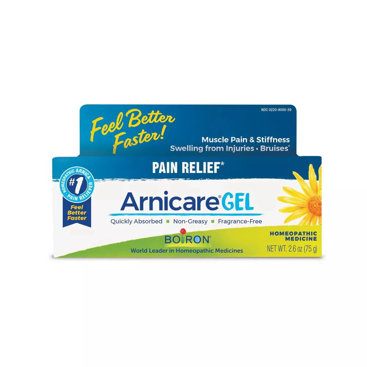 Boiron Arnicare Gel Homeopathic Medicine Pain Relief, 2.6 Oz