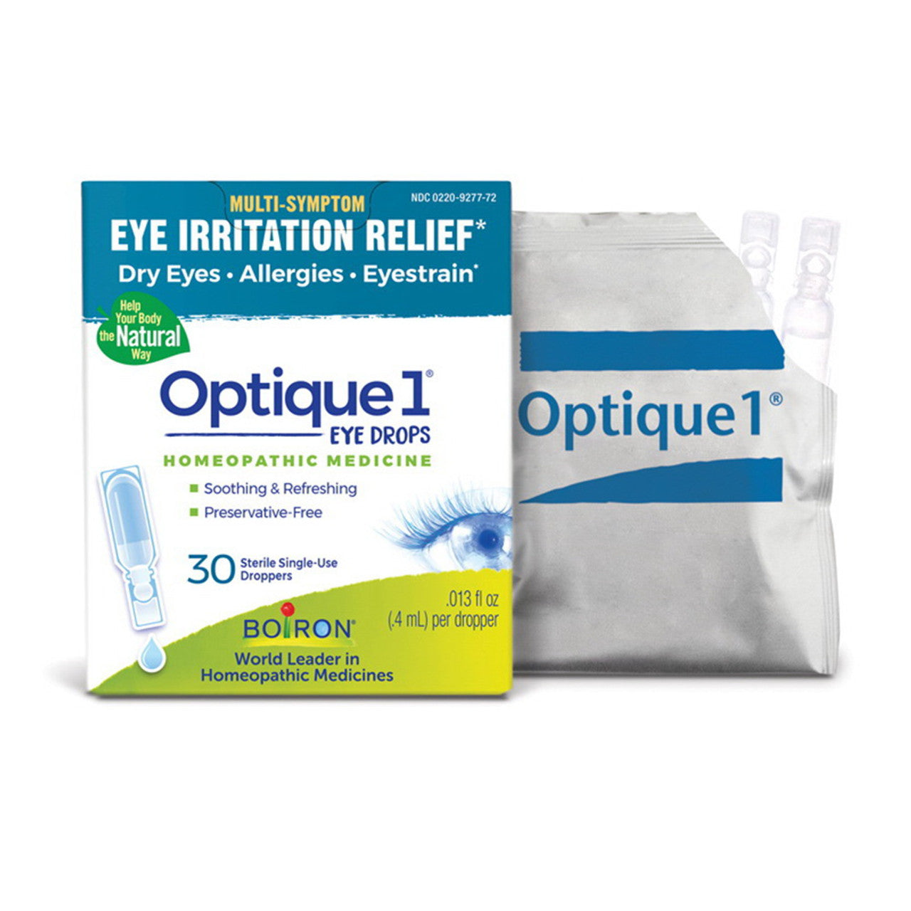 Boiron Optique 1 Eye Irritation Relief Eye Drops, Homeopathic, 10 Doses